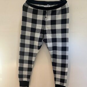 Old Navy Black and White Plaid Pants